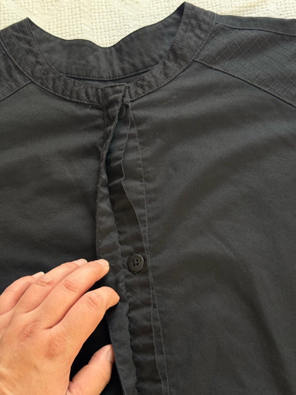 Black Relaxed Utility Jacket Lightweight Minimalist Vera Bradley XL - Picture 11 of 14